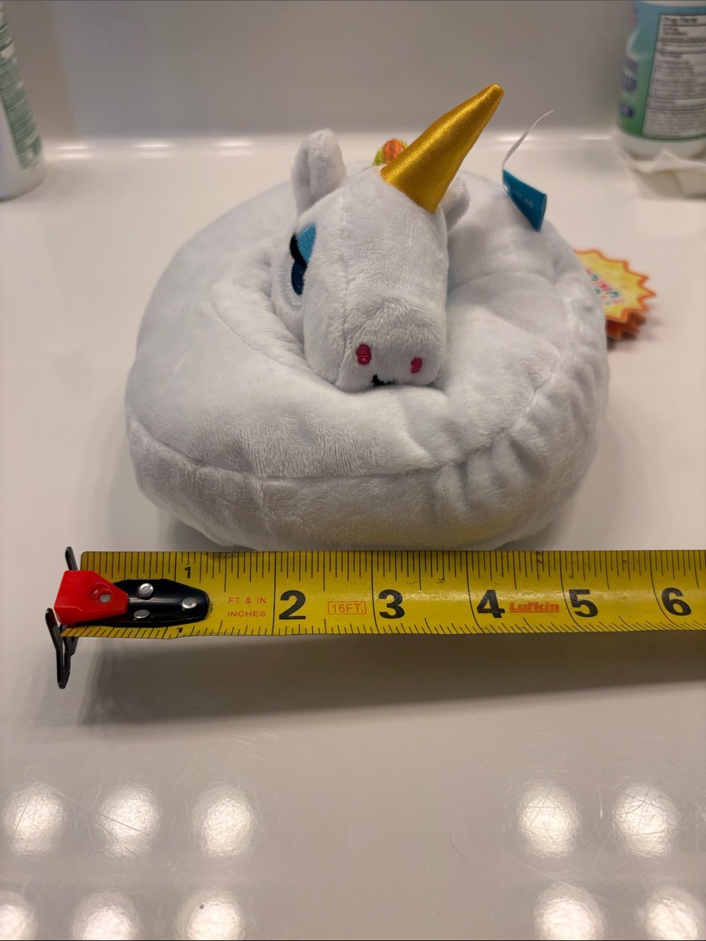 Bark White Plush Tina the Tubular Unicorn Dog Toy